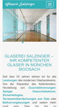 Mobile Screenshot of glaserei-salzinger.de